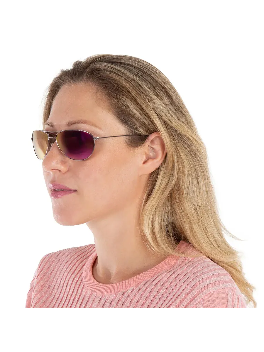 Солнцезащитные очки Maui Jim Baby Beach Maui Sunrise Pilot унисекс P245-16R 56 — изображение 2 из 4, розовый золотистый