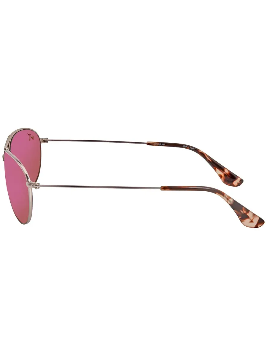 Солнцезащитные очки Maui Jim Baby Beach Maui Sunrise Pilot унисекс P245-16R 56 — изображение 4 из 4, розовый золотистый