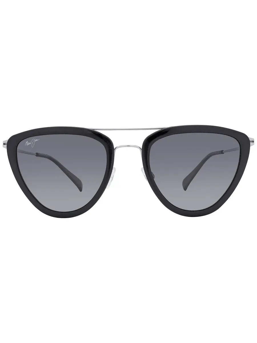 Солнцезащитные очки для женщин Maui Jim Hunakai Neutral Grey неправильной формы GS331-02 53 — черный