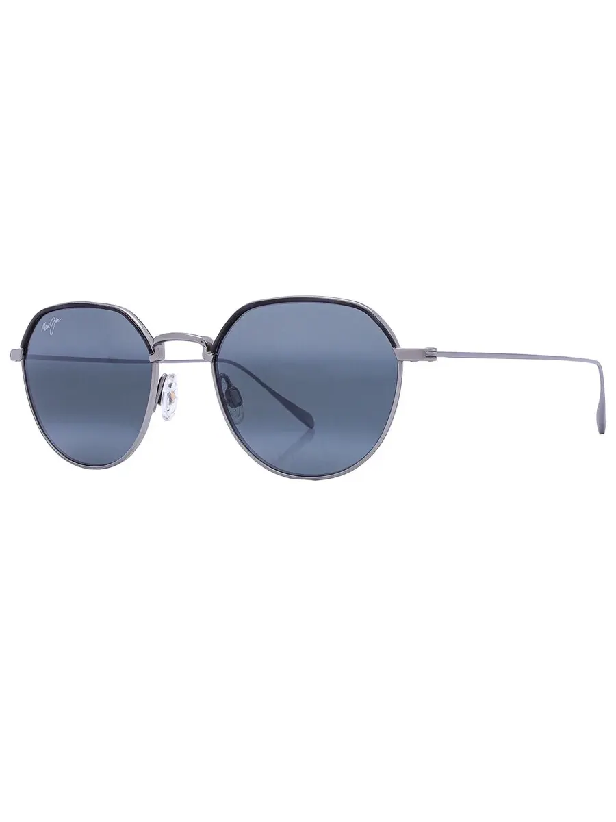 Солнцезащитные очки Maui Jim Island Eyes нейтрально-серые круглые унисекс 859-11B 50 — изображение 3 из 5, титановый