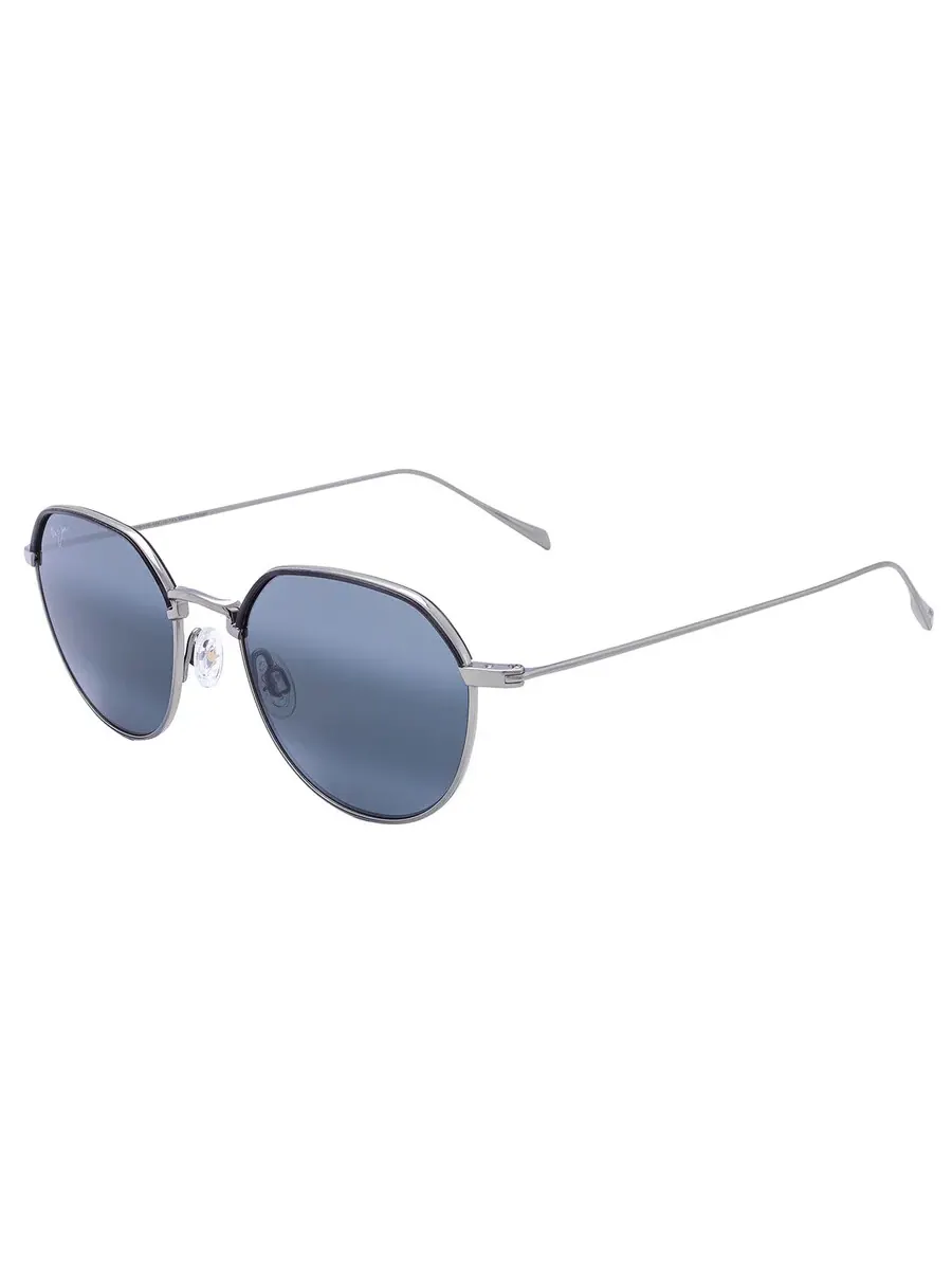 Солнцезащитные очки Maui Jim Island Eyes нейтрально-серые круглые унисекс 859-11B 50 — изображение 4 из 5, титановый
