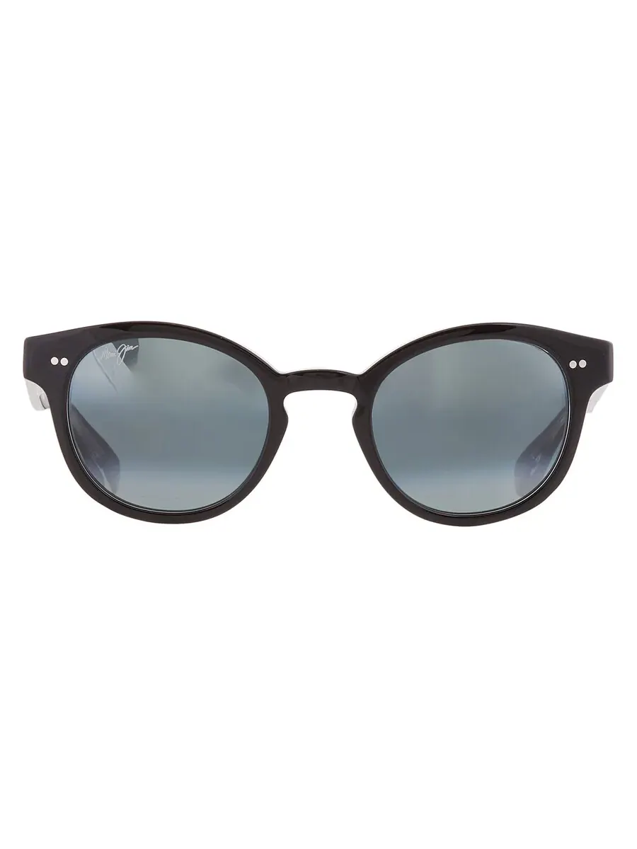 Солнцезащитные очки Maui Jim Joy Ride нейтрально-серого цвета, овальные, унисекс, артикул 841-02K, размер 49 — серый
