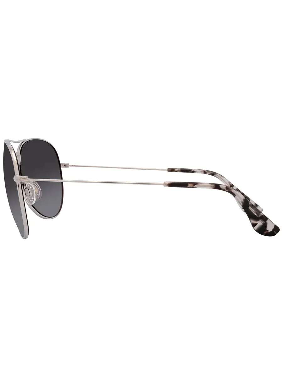 Очки солнцезащитные унисекс Maui Jim Mavericks Neutral Grey Pilot GS264-17 61 — изображение 4 из 4, серебряный