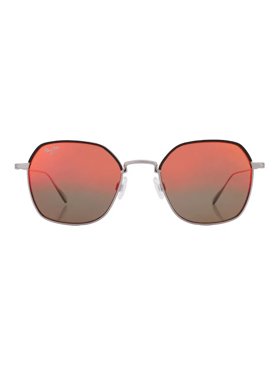 Очки солнцезащитные унисекс Maui Jim Moon Doggy Hawaii Lava Oval RM874-02D