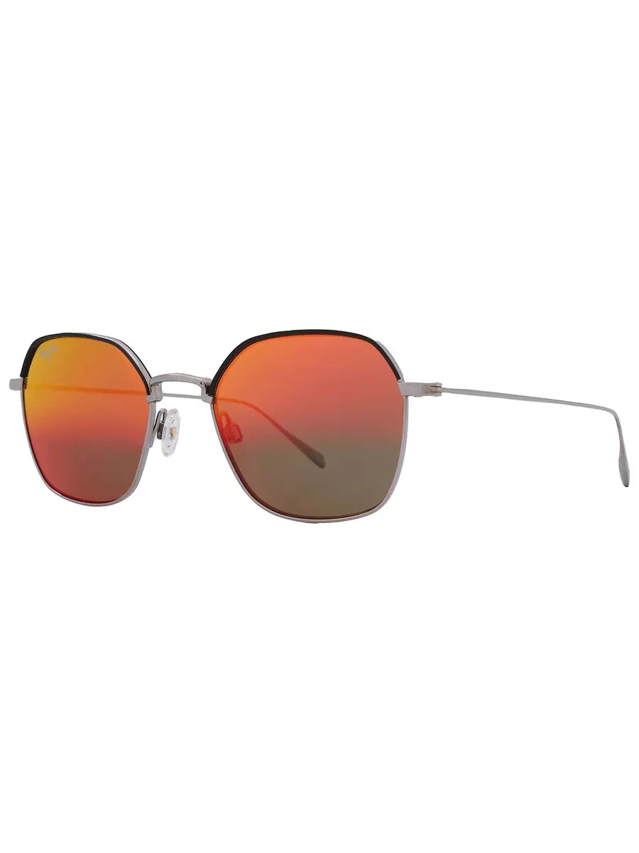Очки солнцезащитные унисекс Maui Jim Moon Doggy Hawaii Lava Oval RM874-02D — изображение 5 из 5, серый