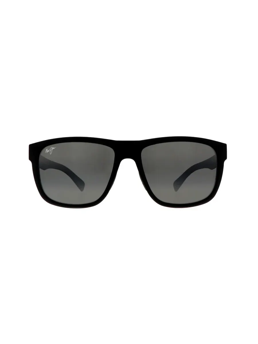 Мужские солнцезащитные очки Maui Jim Puakea Neutral Grey прямоугольные 670-02 57 — изображение 2 из 3, черный
