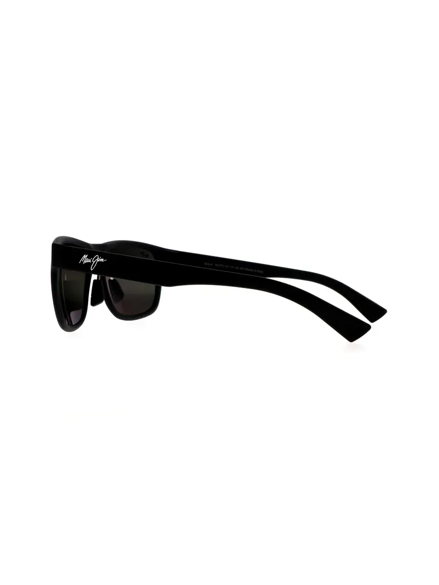 Мужские солнцезащитные очки Maui Jim Puakea Neutral Grey прямоугольные 670-02 57 — изображение 3 из 3, черный
