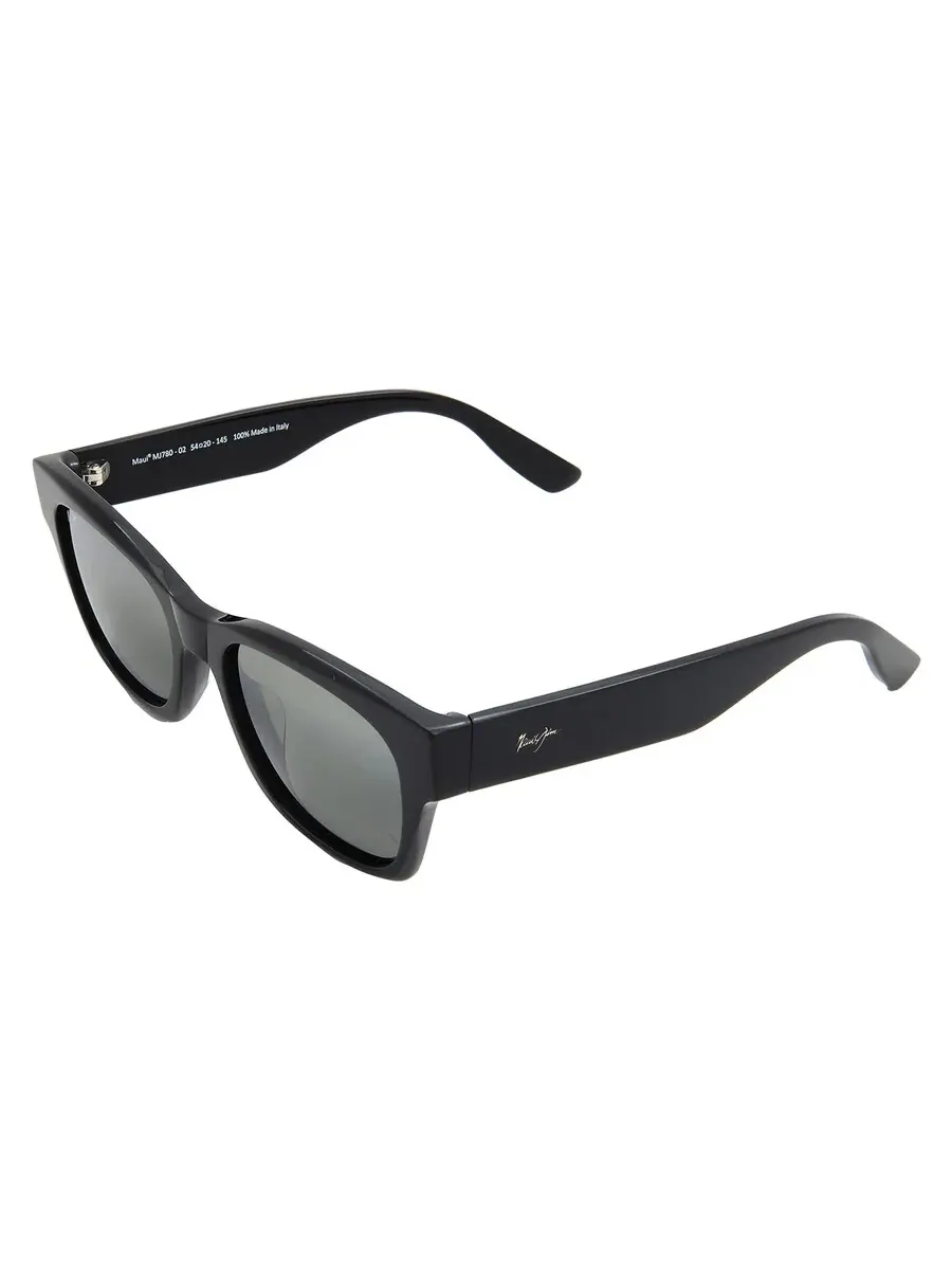 Солнцезащитные очки Maui Jim Valley Isle Neutral Grey Square унисекс 780-02 53 — изображение 4 из 4, черный