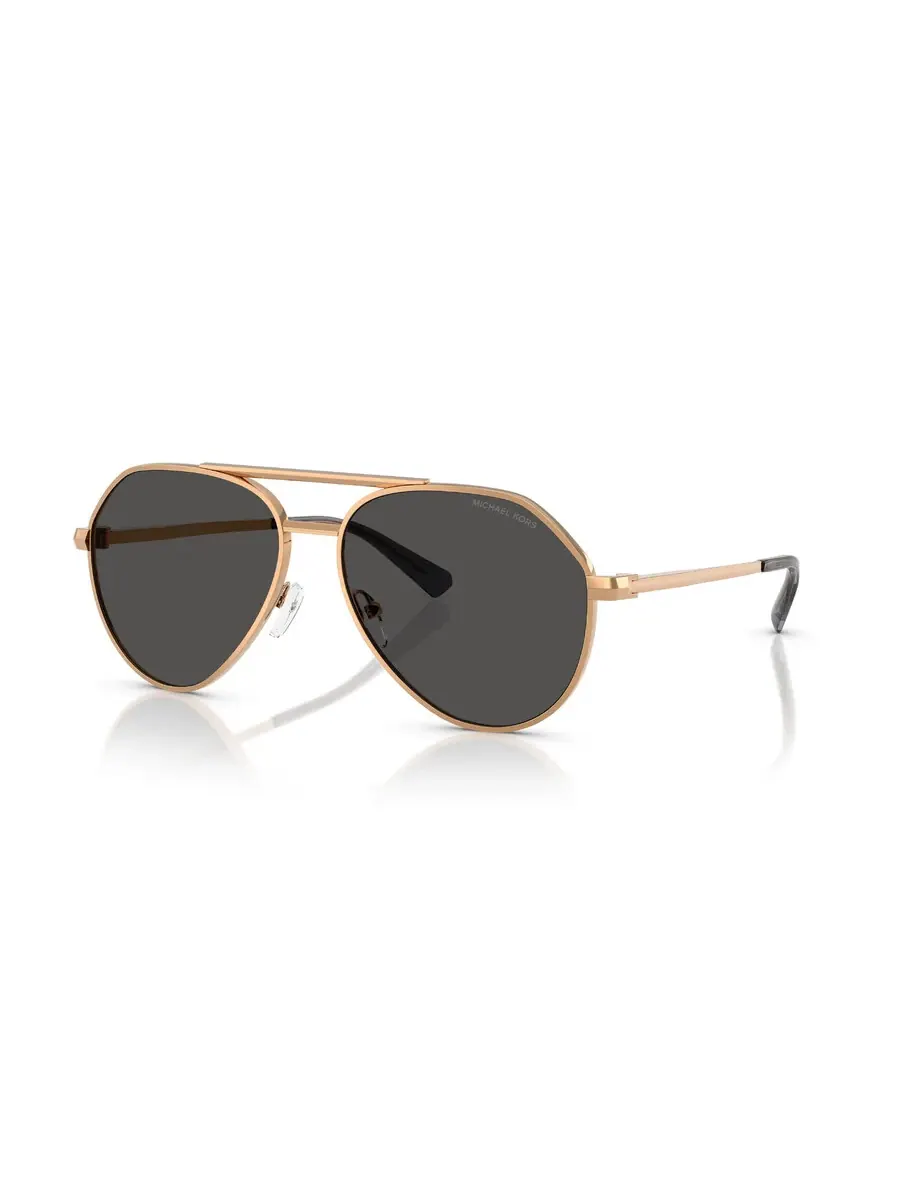 Мужские солнцезащитные очки Michael Kors Brentwood Grey Pilot MK1168 189987 58 — золотистый