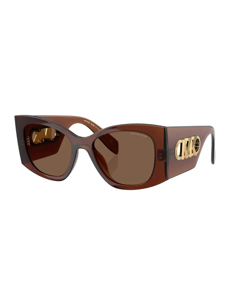 Солнцезащитные очки женские Michael Kors Costa Blanca Brown Cat Eye MK2244U 402173 53 — коричневый
