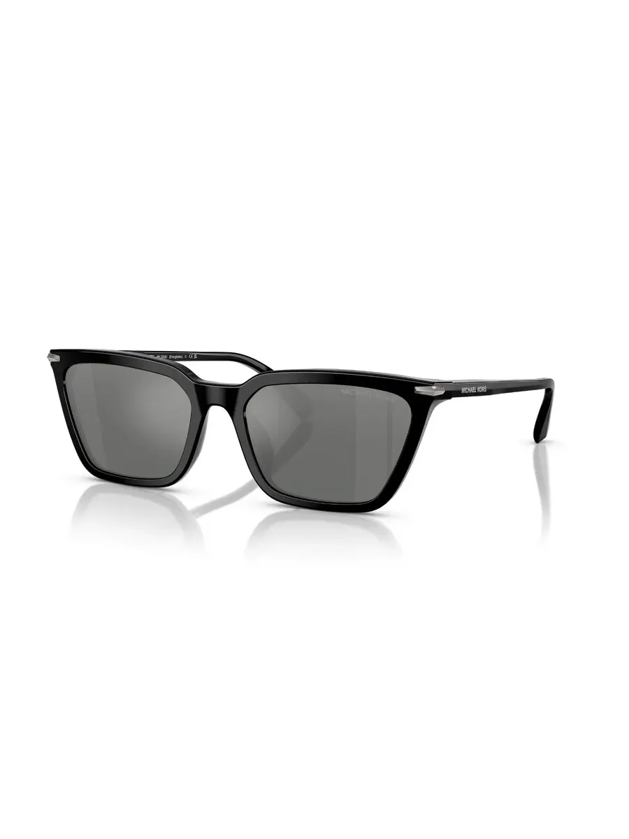 Мужские солнцезащитные очки Michael Kors Everglades Silver Flash Square MK2250U 300588 58 — изображение 1 из 1, черный