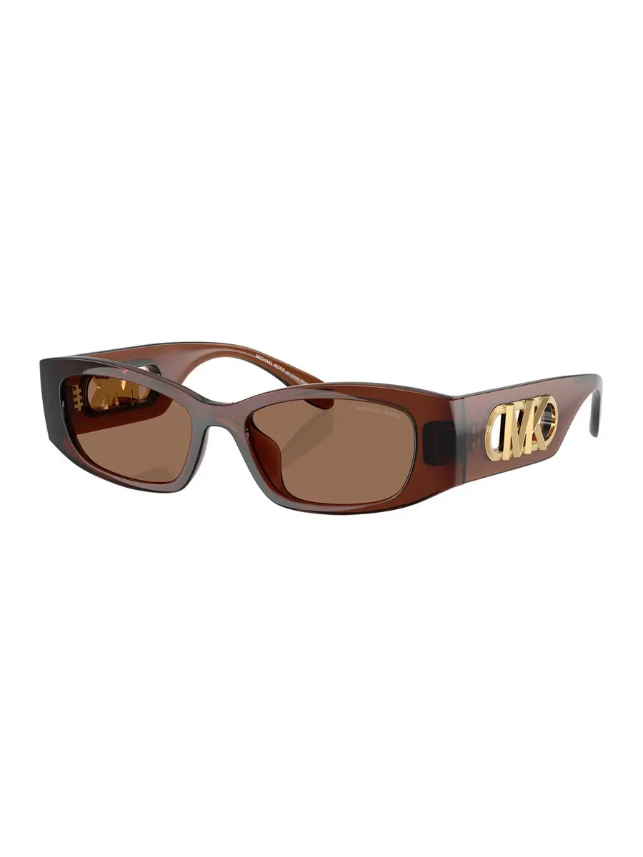 Женские прямоугольные солнцезащитные очки Michael Kors Rhodes Brown MK2243U 402173 52