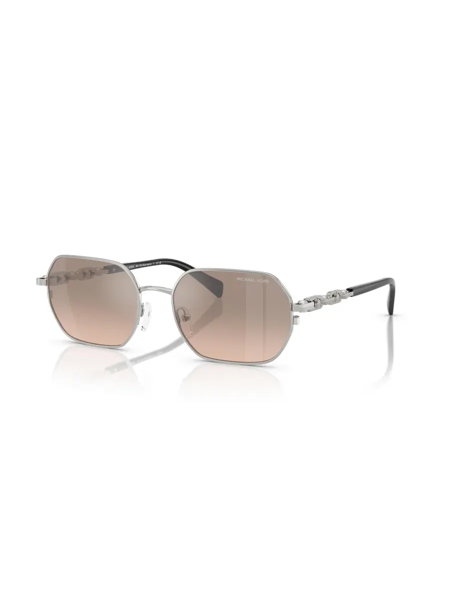 Женские солнцезащитные очки Michael Kors Saint Martin Khaki Silver Gradient Geometric MK1165 18933D 57