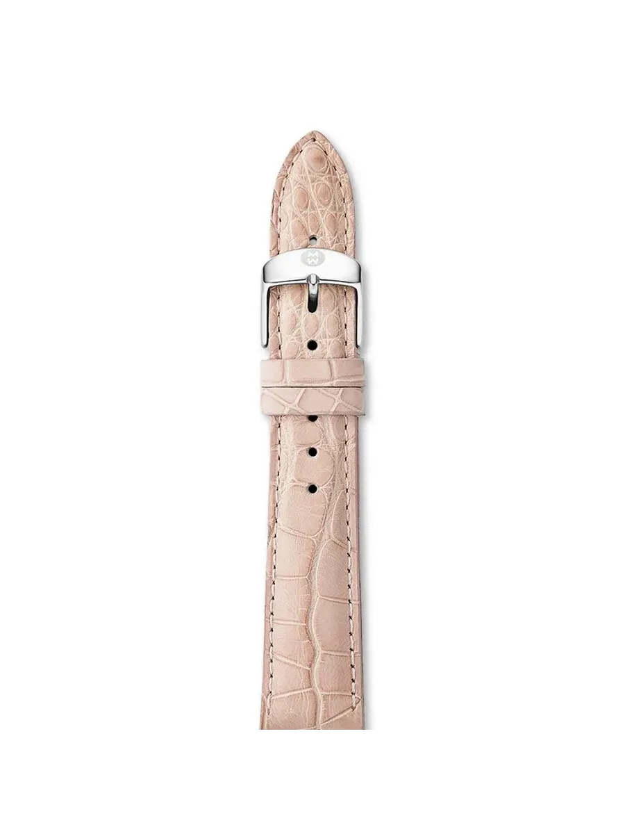 Ремешок Michele 18 мм Blush Alligator MS18AA010429 — розовый