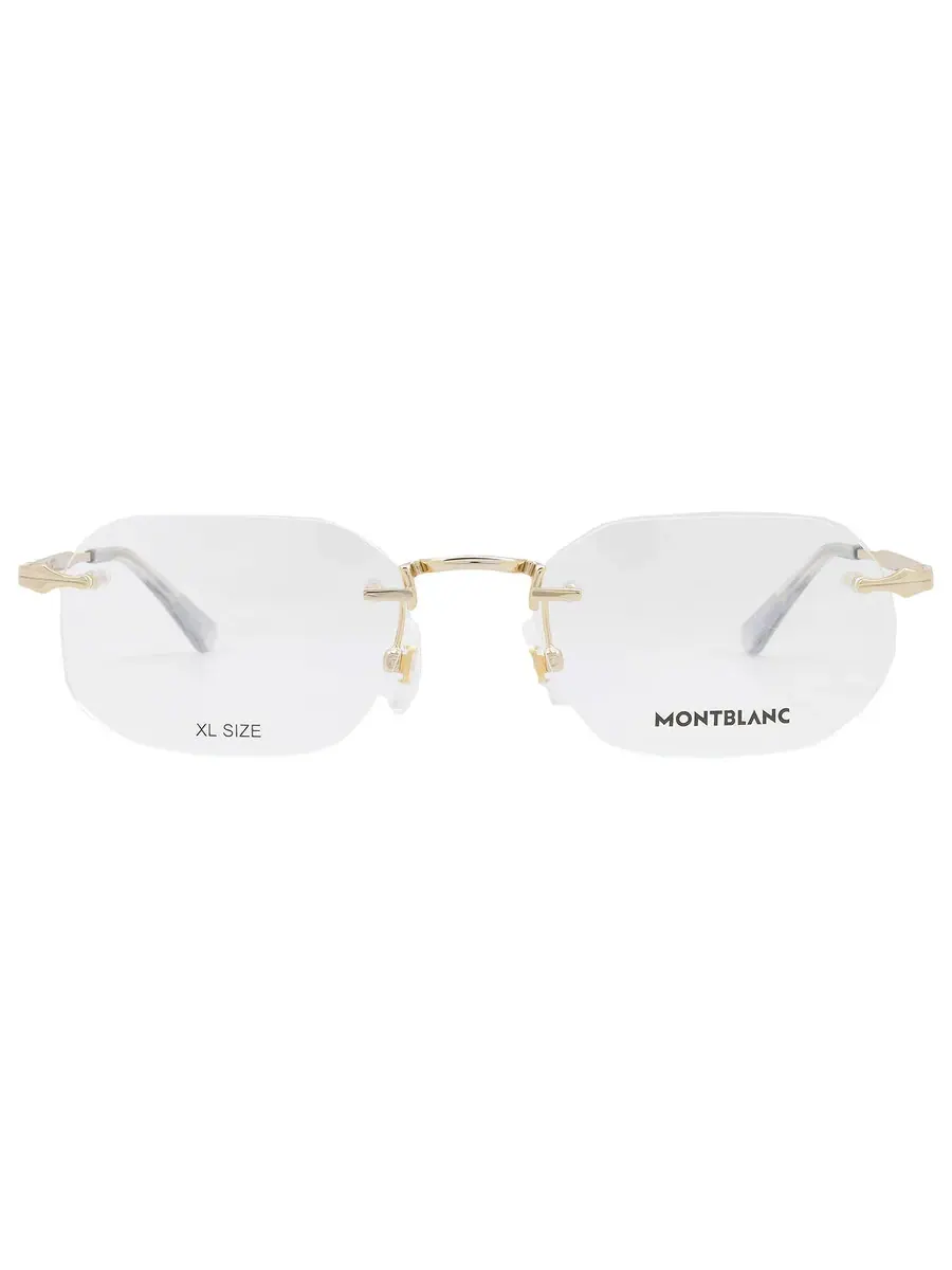 Мужские очки Montblanc Demo Geometric MB0307O 001 54 — золотистый