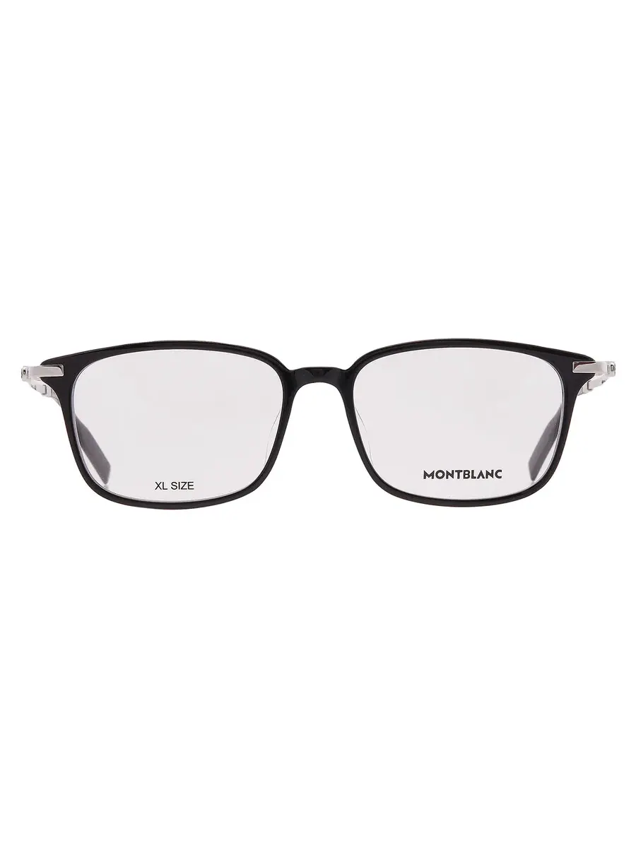 Мужские очки Montblanc Demo Sport MB0315OA 005 56, черный/серебристый — изображение 1 из 4