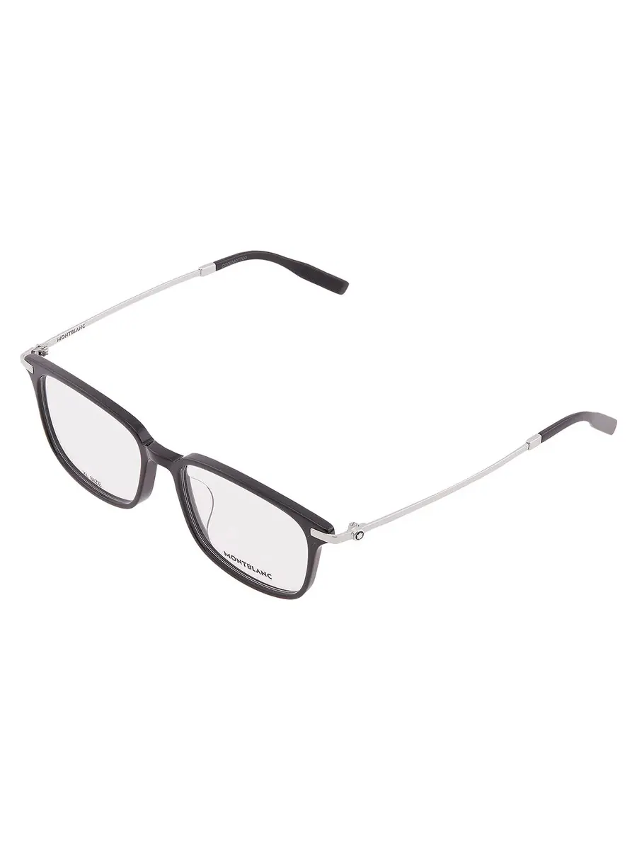 Мужские очки Montblanc Demo Sport MB0315OA 005 56, черный/серебристый — изображение 3 из 4