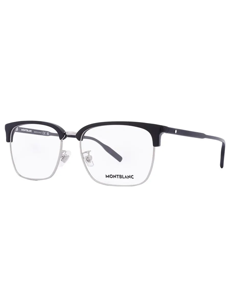 Мужские очки Montblanc Demo Square MB0199OA 005 56 — изображение 2 из 4, черный