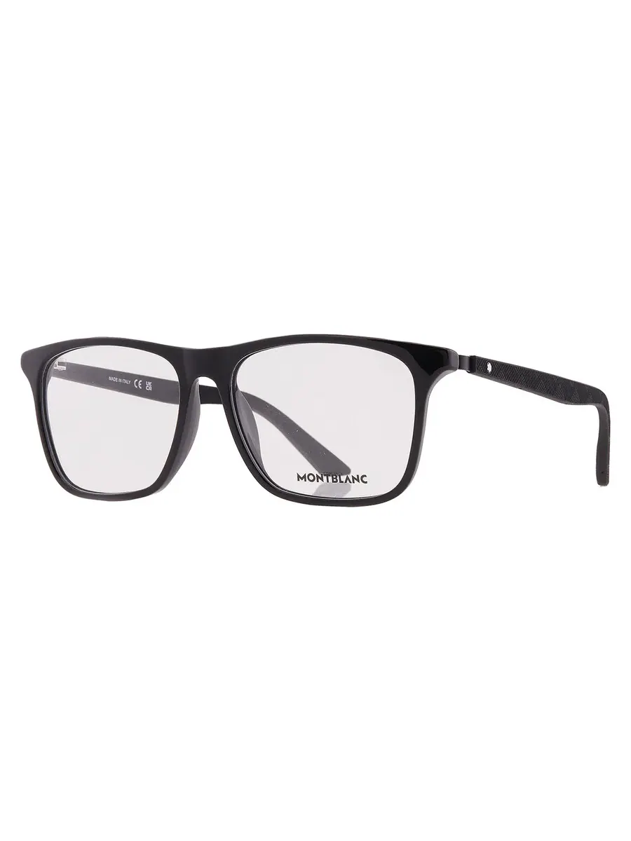 Мужские очки Montblanc Demo Square MB0359O 006 57 — изображение 2 из 4, черный