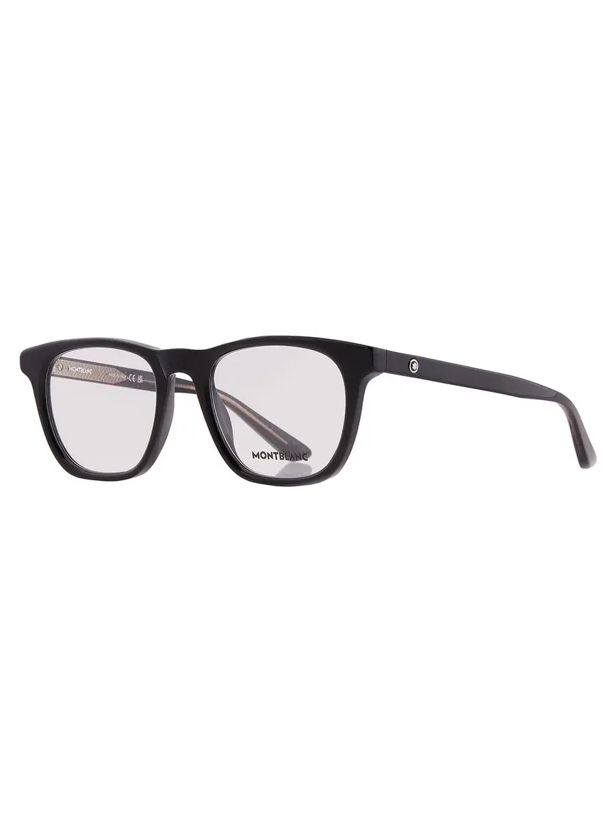 Мужские очки Montblanc Demo Square MB0422O 006 53 — изображение 2 из 4, черный
