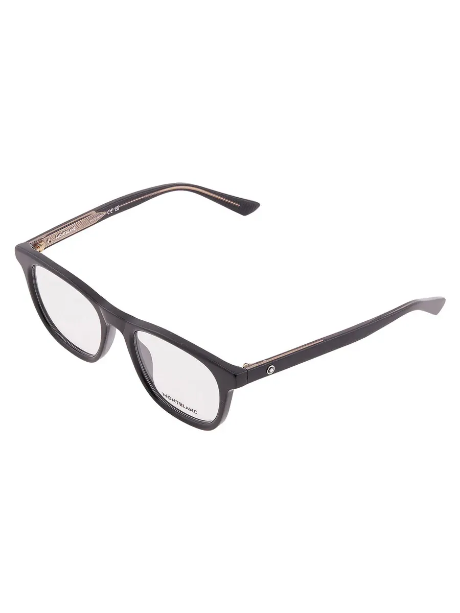 Мужские очки Montblanc Demo Square MB0422O 006 53 — изображение 3 из 4, черный