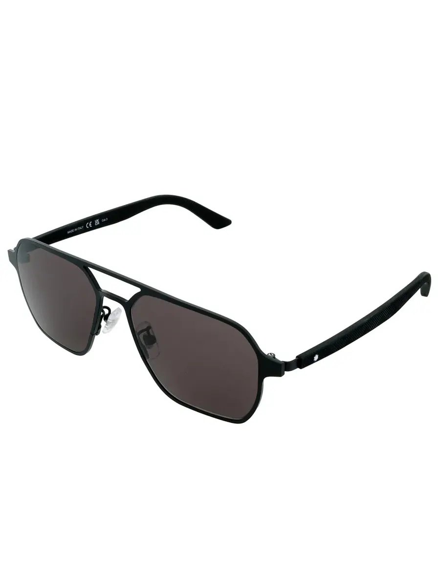 Солнцезащитные очки для мужчин Montblanc Grey Navigator MB0360S 001 56 — изображение 3 из 4, черный