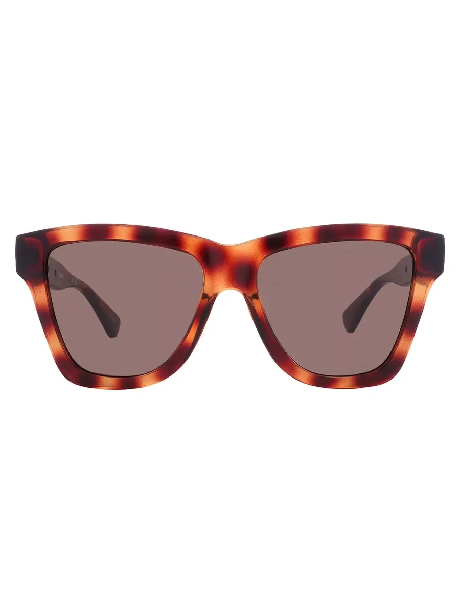 Женские солнцезащитные очки Moschino Brown Square MOS131/S 0086/70 54 — коричневый