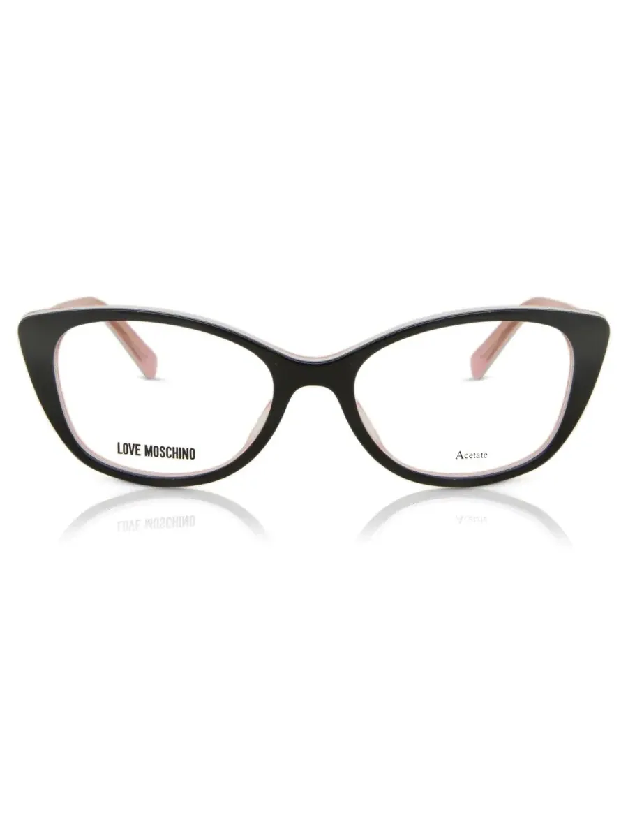 Очки для женщин Moschino Demo Cat Eye MOL548 0807 51, черный/розовый — розовый