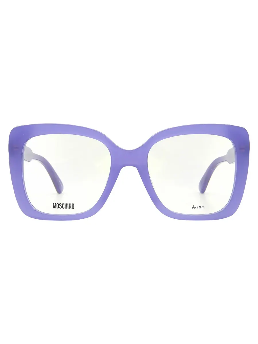 Женские очки Moschino Demo Square MOS614 0B3V 52 — фиолетовый