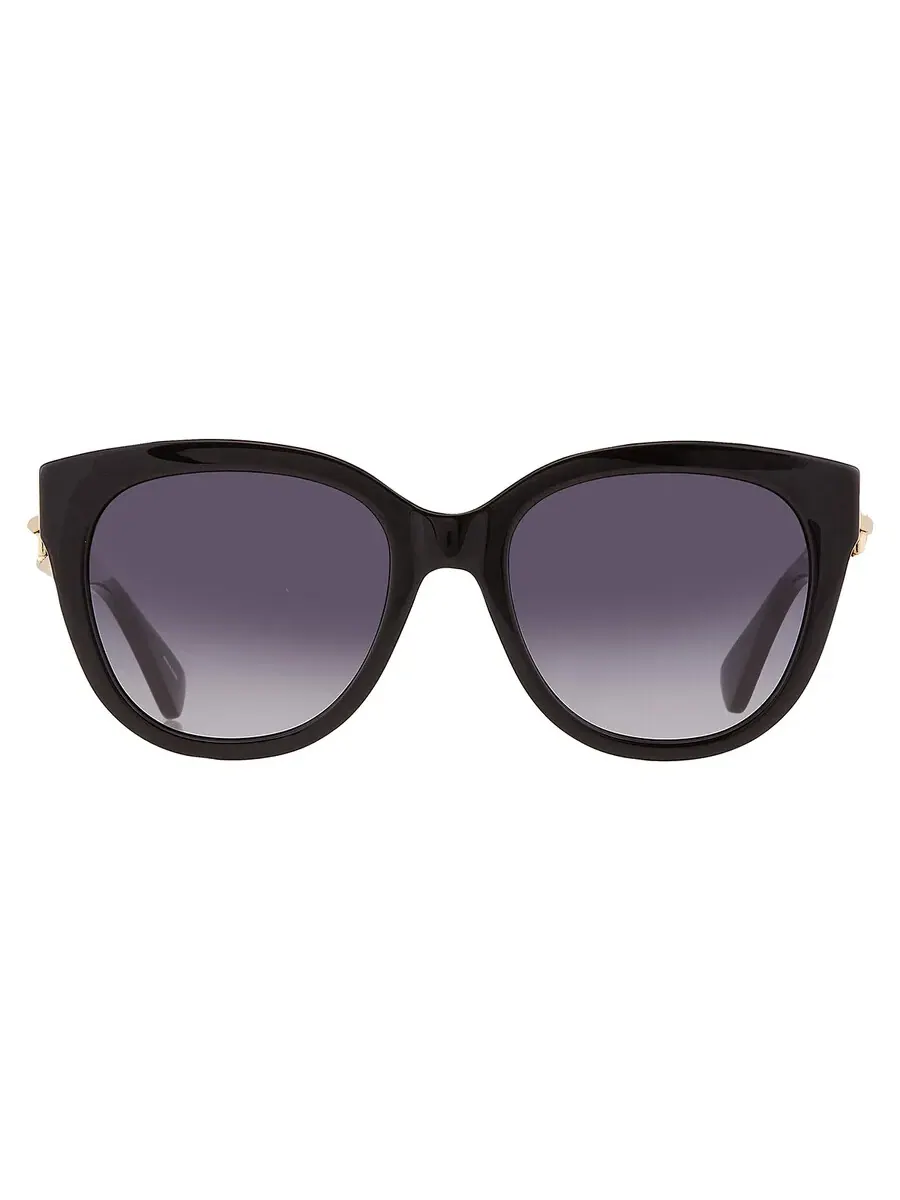 Женские солнцезащитные очки Moschino Grey Gradient Cat Eye MOS143/S 0807/9O 54 — изображение 1 из 6, черный