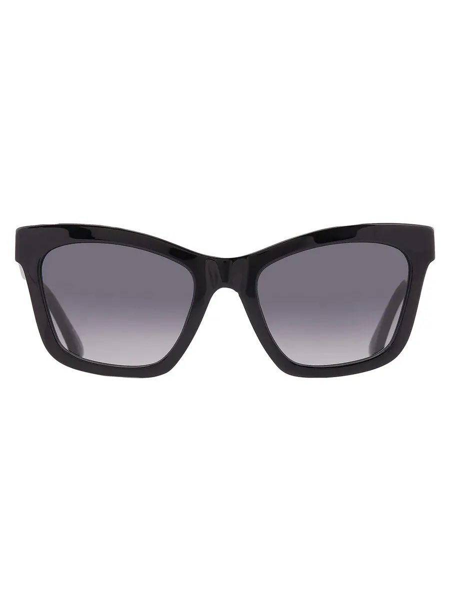 Женские солнцезащитные очки Moschino Grey Gradient Cat Eye MOS156/S 0807/9O 54 — изображение 1 из 5, черный
