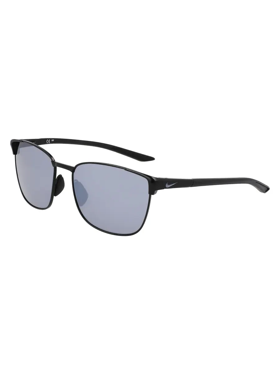 Мужские солнцезащитные очки Nike Silver Flash Square NIKE METAL FUSION FV2377 010 55 — изображение 1 из 1, черный
