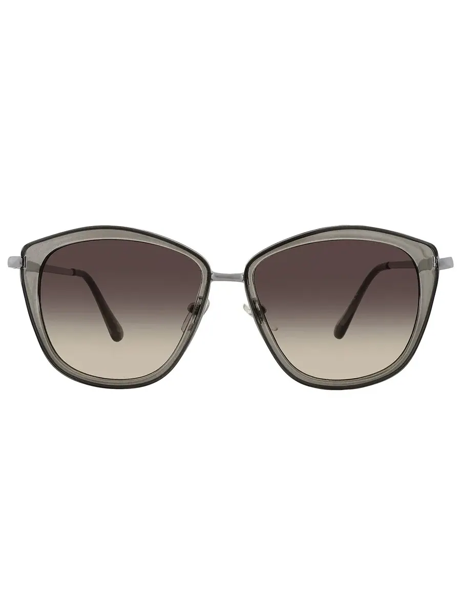 Женские солнцезащитные очки Nine West 39389RNJ104 Smoke Oval 10244991.BEA BRNSMK — изображение 1 из 4, коричневый