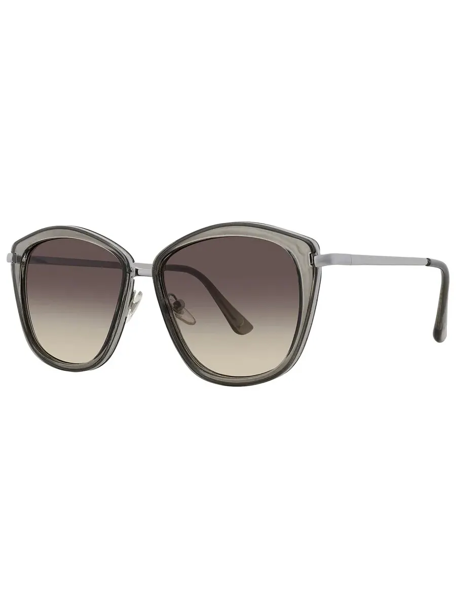 Женские солнцезащитные очки Nine West 39389RNJ104 Smoke Oval 10244991.BEA BRNSMK — изображение 2 из 4, коричневый