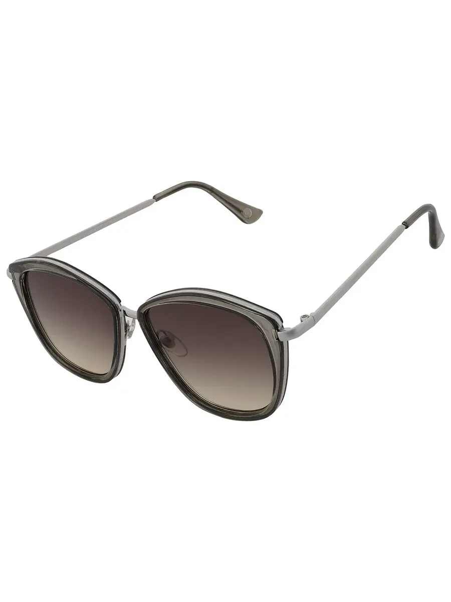 Женские солнцезащитные очки Nine West 39389RNJ104 Smoke Oval 10244991.BEA BRNSMK — изображение 3 из 4, коричневый