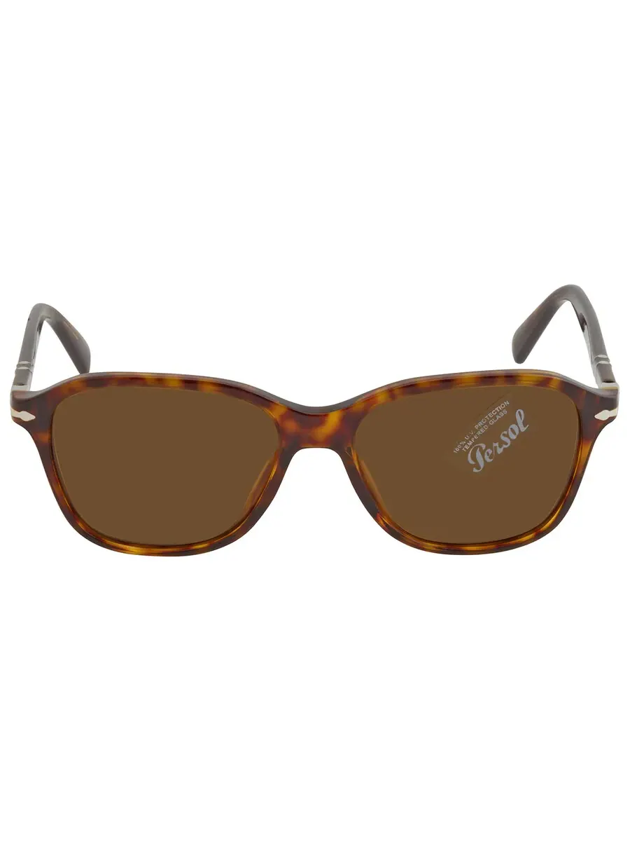 Солнцезащитные очки Persol Brown Square унисекс PO3244S 24/33 53 — коричневый