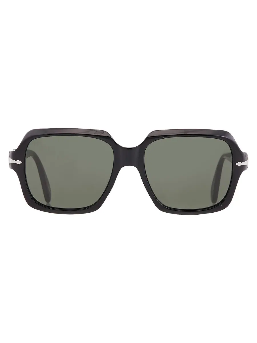 Солнцезащитные очки Persol Green Square унисекс PO0581S 95/31 54 — черный