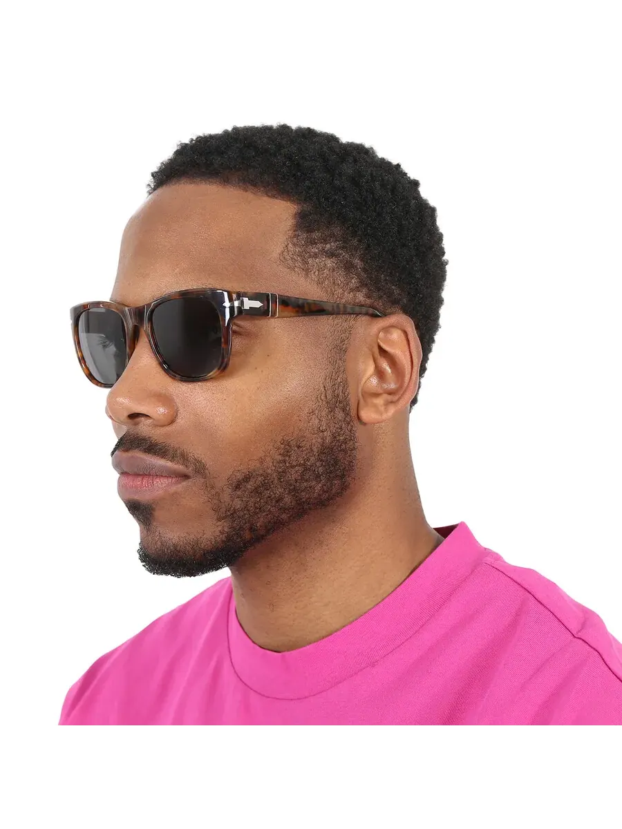 Поляризованные черные квадратные солнцезащитные очки Persol унисекс PO3313S 108/48 52 — 2