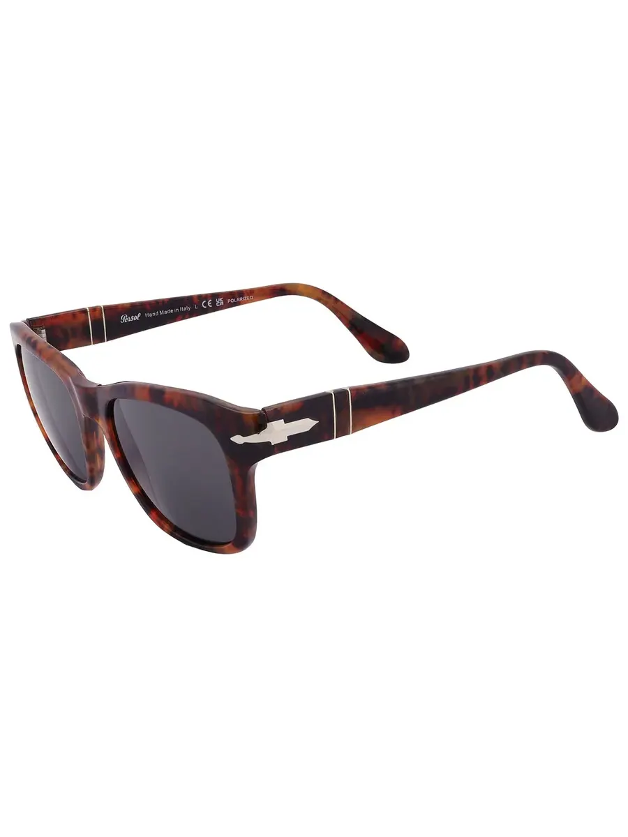 Поляризованные черные квадратные солнцезащитные очки Persol унисекс PO3313S 108/48 52 — 3