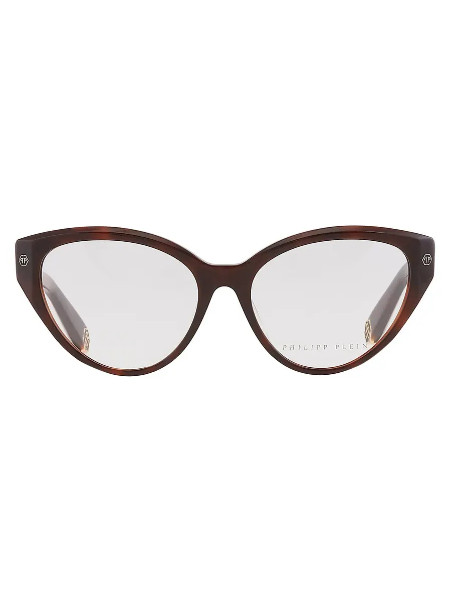 Женские очки Philipp Plein Demo Cat Eye VPP052 0752 56 — коричневый