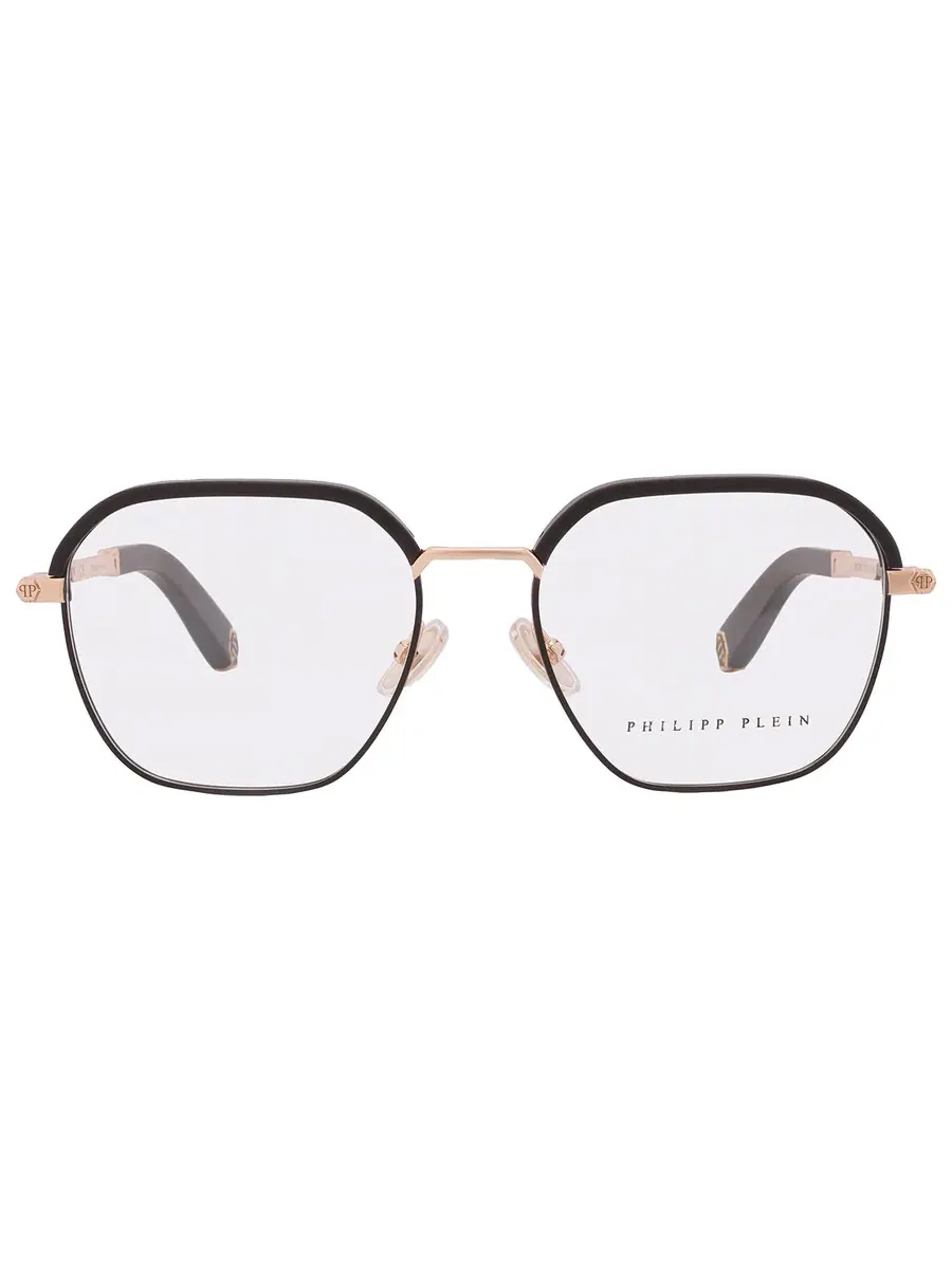 Мужские очки Philipp Plein Demo Geometric VPP017M 0302, черный/золотой — золотистый