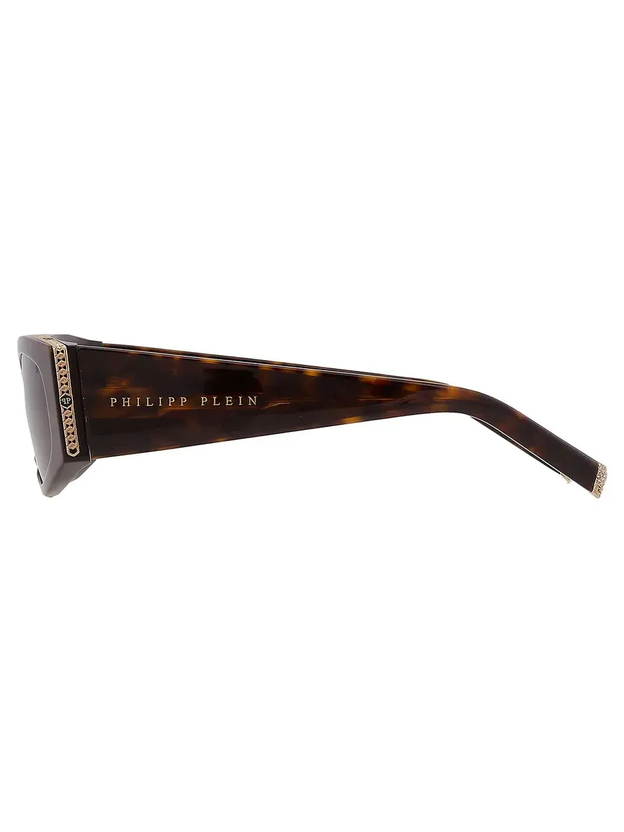 Женские серые овальные солнцезащитные очки Philipp Plein SPP025S 0722 55 — изображение 5 из 5, серый