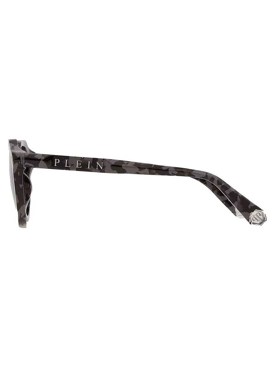Мужские солнцезащитные очки Philipp Plein Grey Oval SPP002M 721Y 51 — изображение 4 из 4, серый