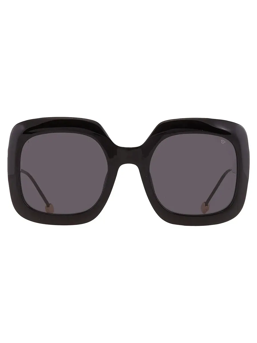 Серые квадратные женские солнцезащитные очки Philipp Plein SPP065S 0700 55 — серый