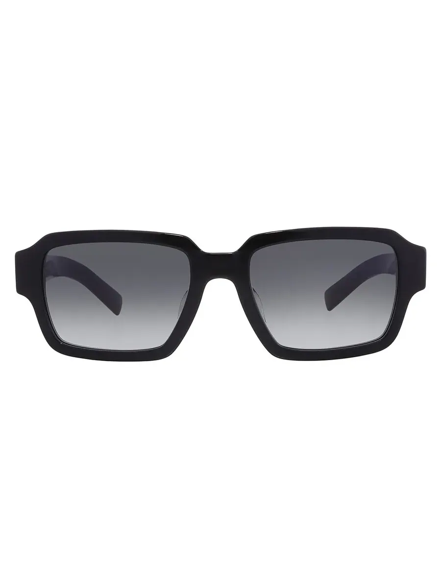 Серые градиентные квадратные женские солнцезащитные очки Prada PR 02ZS 1AB06T 52 — серый