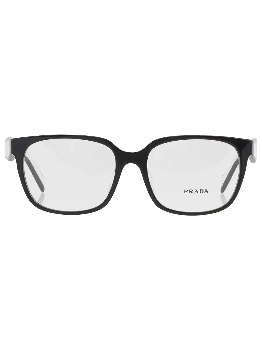 Женские прямоугольные очки Prada Demo PR 17ZVF 1AB1O1 55 — черный