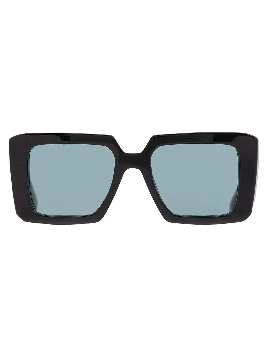 Женские солнцезащитные очки Prada Petrol Green Shield PR 23YS 26B40K 51 — изображение 1 из 5, черный