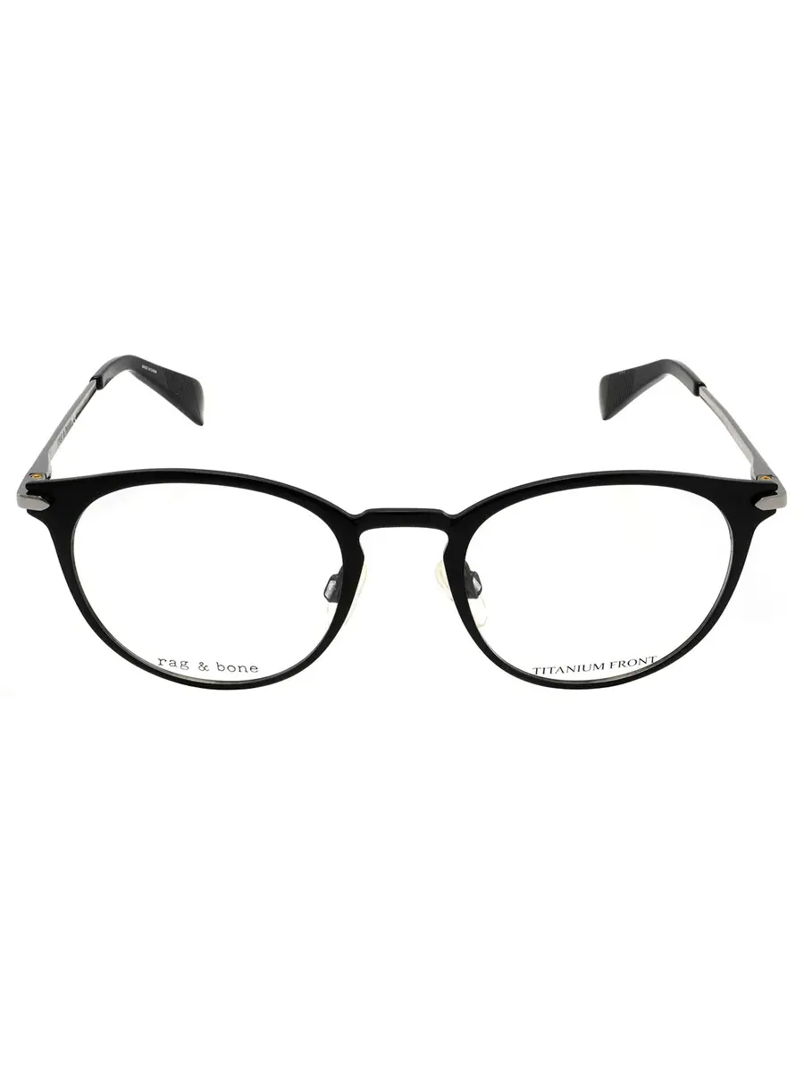 Мужские очки Rag and Bone Demo Oval RNB7005 0003 51 — изображение 1 из 5, черный