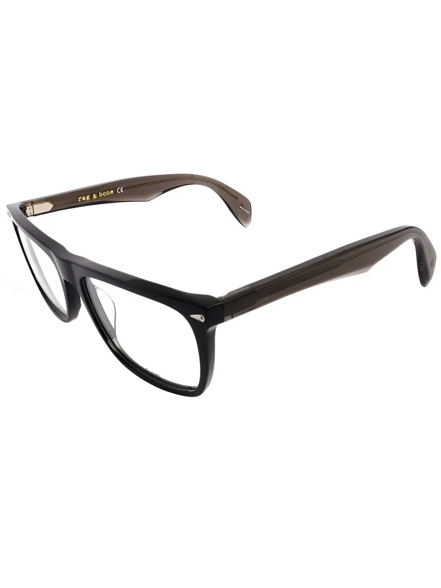 Демо-прямоугольные мужские очки Rag and Bone RNB7001 0807 55 — черный