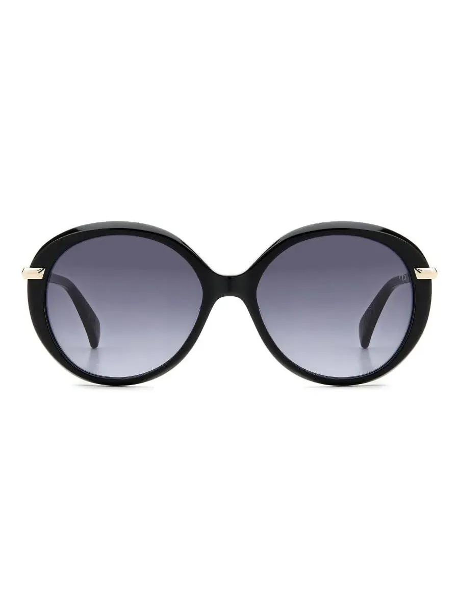 Женские круглые солнцезащитные очки Rag & Bone серого цвета RNB1075/S 0807/9O 56 Rag And Bone — изображение 1 из 5, серый